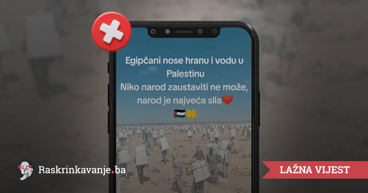 Raskrinkavanje Viralni snimci ne prikazuju Egipćane ke koji e nose